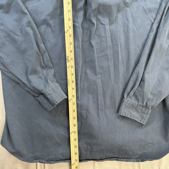 Ralph Lauren Polo Long Sleeve Dress Shirt Men’s XL Blue Red Pony - Picture 6 of 7